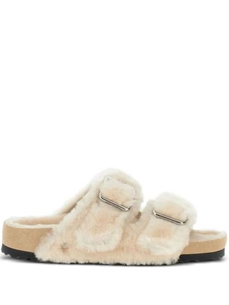 Birkenstock 1774 Arizona shearling sandals - women - Lamb Shearling/Rubber/Lamb Shearling - 42 Regular - Neutrals