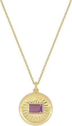 Bony Levy 14K Color 14K 0.27 Ct. Tw. 1 Amethyst Pendant Necklace