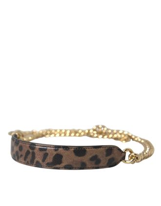 Dolce & Gabbana Bruin Luipaard Handtas Accessoire Schouderband