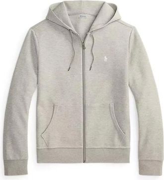 Polo Ralph Lauren Hoodies & sweatvesten, Heren, Grijs, L, Zip Through Double-Knit Hoodie