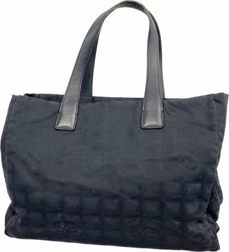 Chanel Black Nylon Tote Bag (Pre-Owned)