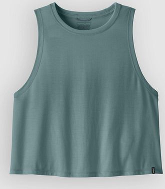 Patagonia Cap Cool Trail Cropped Tank Top blau