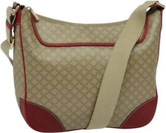 Celine Pre-owned Canvas celine-bags - Dames - Vintage Schoudertas - Beige - ONE Size - Leer - Vintage