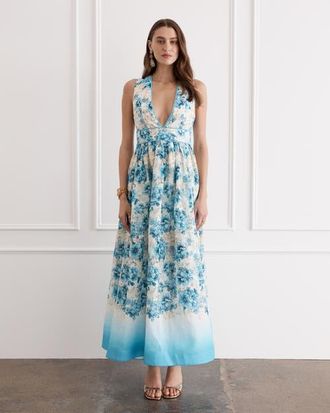 Aqua Blu Australia Melody Maxi Dress in Dauphine at Nordstrom, Size X-Small