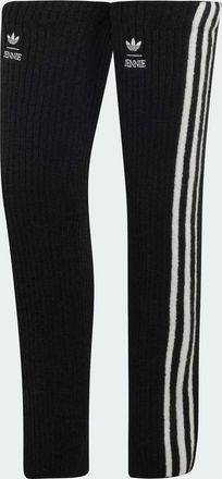 adidas Originals Adiluna season 2 x jennie scaldamuscoli al ginocchio neri / bianchi-Nero