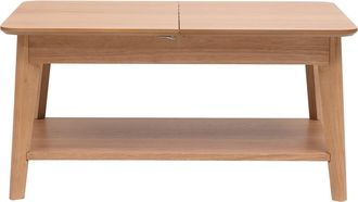 Miliboo Mesa De Centro Extensible Rectangular De Madera Clara L90-120 Cm Vili
