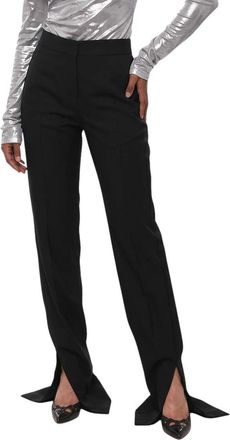 Off-white Black Tailored Flat Front Pant