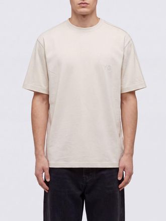 Yohji Yamamoto T-shirt relaxed fit in jersey di cotone con logo 3-Stripes