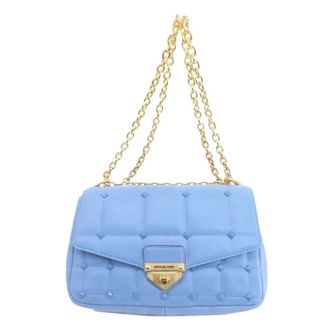Michael Kors Pre-owned Shoulder Bags, female, Blue, Size: ONE SIZE Pre-owned Shoulder Bag
