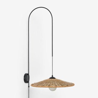 Sklum Lampada da parete per esterni Sopant in ferro e rattan sintetico Sklum