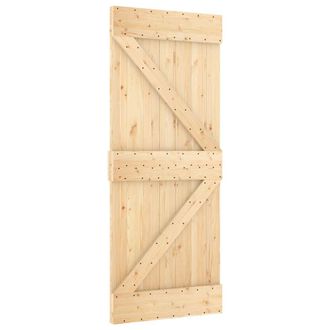 vidaXL Puerta Narvik Madera Maciza Pino 85x210 Cm Vidaxl