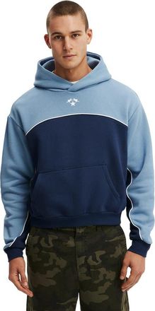 Cotton On Mens Cropped Fit Graphic Hoodie in Chalk Blue Studio 91 at Nordstrom, Size X-Large