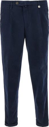 Myths Elegante Lange Broek - Heren - Slim Fit Broeken - Blauw - S - Katoen - Broeken