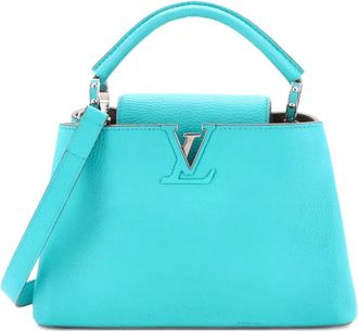 Louis Vuitton Capucines Bag Leather BB satchel - Blauw