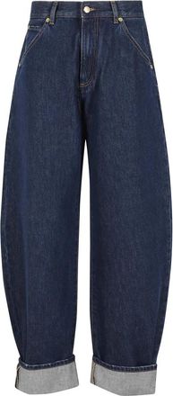 Darkpark Khris Barrel Leg Denim - Dames - Loose Fit Jeans - Blauw - W24 - Denim - Jeans
