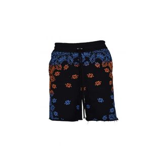 Amiri Badmode, Heren, Veelkleurig, M, Katoen, Bandana Bleach Shorts