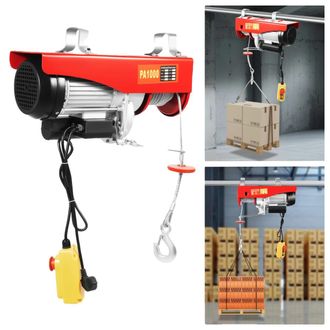 OEM Cabrestante El&eacute;ctrico, Capacidad De 500 Kg, Altura De Elevaci&oacute;n De 12 M, Rojo