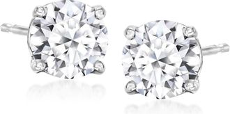 Ross-Simons Lab-Grown Diamond Stud Earrings in 14kt White Gold