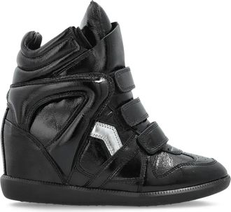 Isabel Marant Bekett touch-strap sneakers - women - Rubber/Leather/Fabric - 37 - Black