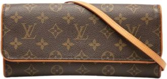 Louis Vuitton Pre-owned Cross Body Bags, female, Brown, Size: ONE SIZE Pre-owned Pochette Twin GM