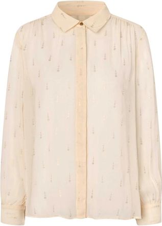 Masai Dysis Blouse - Dames - Blouses & Shirts - Beige - Maat: 2XL Viscose