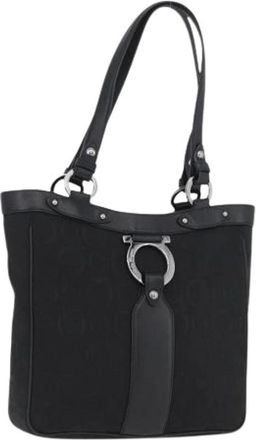 Ferragamo Pre-owned Tote Bag - Dames - Vintage Shopper - Zwart - ONE Size - Leer - Vintage