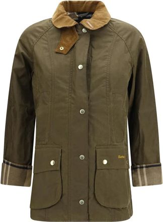 Barbour Beadnell Waxed Jacket - Dames - Zomerjassen - Groen - XS - Katoen - Jassen
