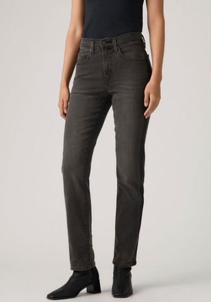 Levi's Straight-Jeans LEVIS 724 HIGH RISE STRAIGHT, Damen, Gr. 26, L&auml;nge 30, beneath the shadows, Denim/Jeans, Obermaterial: 81% Baumwolle, 18% Polyester, 1%