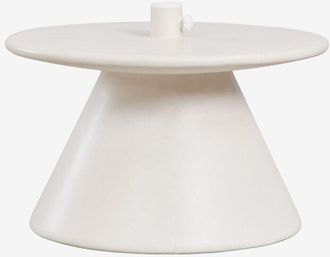 Sklum Pie De Sombrilla Con Mesa Integrada Redonda &Oslash;60 Cm En Cemento Darwys Sklum