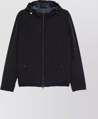 Herno jackets hooded elasticated hem