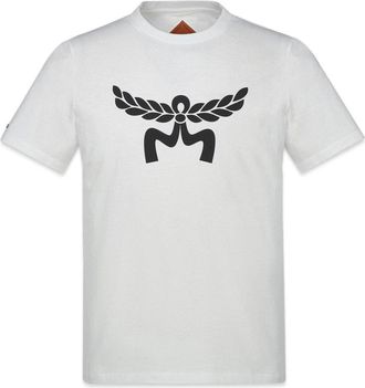 MCM Laurel Logo Print T-Shirt - Heren - T-shirts - Wit - M - Katoen - Tops