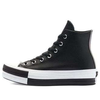 Converse (WMNS) Converse Ctas Double Stack Lift Hi White Black Sneakers Black White 569428C