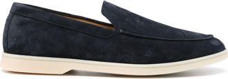 Henderson Baracco logo-embroidered suede loafers - men - Calf Suede/Rubber/Calf Leather - 42.5 - Blue