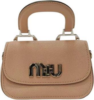 Miu Miu Pre-owned Mini Bags, female, Beige, Size: ONE SIZE Pre-owned Mini Top Handle Bag