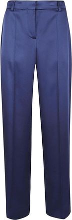 Stella McCartney Satin Dropped Waist Straight Wide Leg