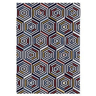 Nafnaf Alfombra decorativa de fibras naturales multicolor 160x230 cm