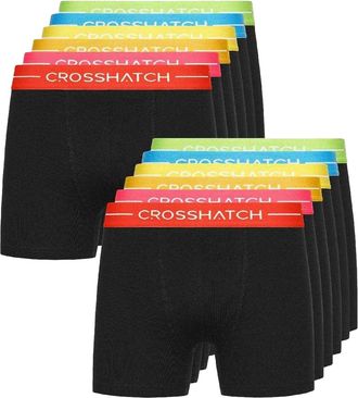 Crosshatch Heren Boxershort Katoenmix (Zwart)