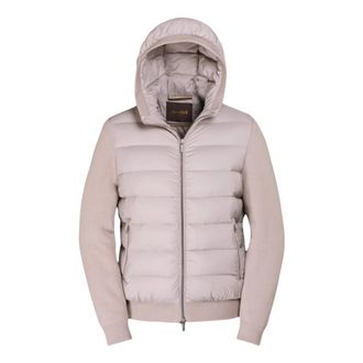 Moorer Lenz-S3L Pearl Bomber Jacket - Heren - Winterjassen - Beige - XL - Katoen - Jassen