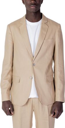 Antony Morato Plain Button Fastening Blazer with Lapel Collar