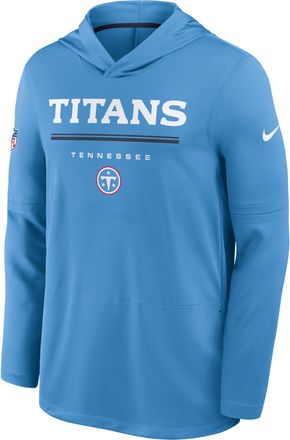Nike Tennessee Titans Sideline Nike Mens Dri-FIT NFL Long-Sleeve Hooded Top in Blue | 03B9085K9V-TG4