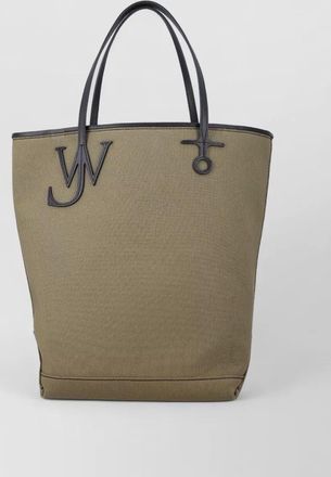 J.W.Anderson tall anchor large cotton tote bag