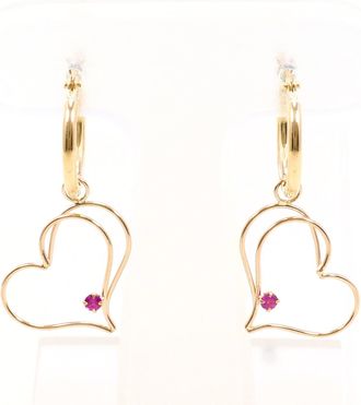 C&A Unbranded pink gold yellow gold pink gold (14K) yellow gold (14K) Hoop Earrings (Pre-Owned)