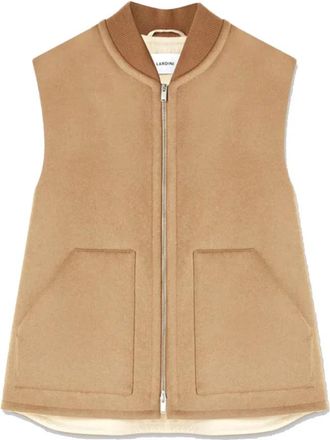 Lardini Jassen - Heren - Bodywarmers - Bruin - L - Wol - Jassen