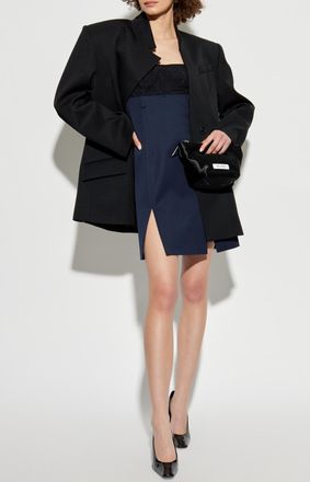 The Attico Strappy Dress, Womens, Navy Blue