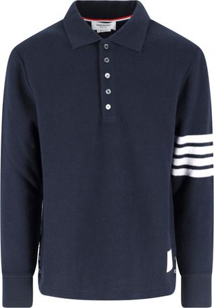 Thom Browne Long-Sleeve Polo Collar Sweater