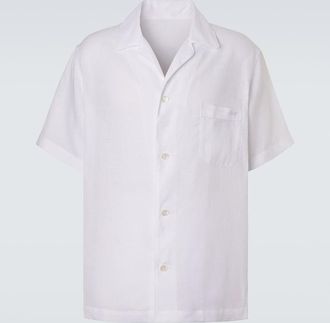 Brioni Linen bowling shirt