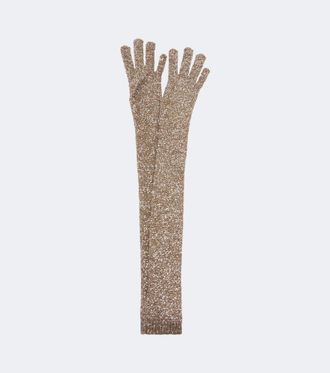 Brunello Cucinelli Sequined gloves