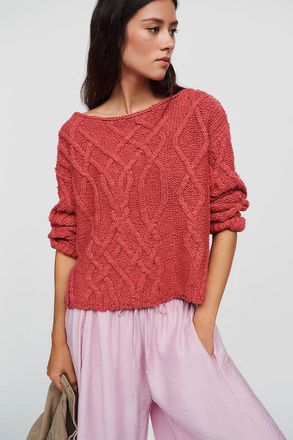 Pilcro Kirby Cable Knit Sweater