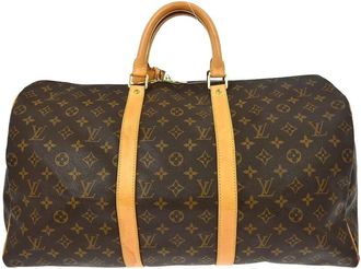 Louis Vuitton Pre-owned Weekend Bags, female, Brown, Size: ONE SIZE Pre-owned Keepall Duffle Bag
