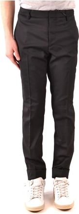 Paolo Pecora Broek - Heren - Slim Fit Broeken - Zwart - XL - Katoen - Broeken